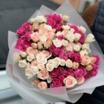 Mixed bouquet of bush rose bouquet “Spring Charm”